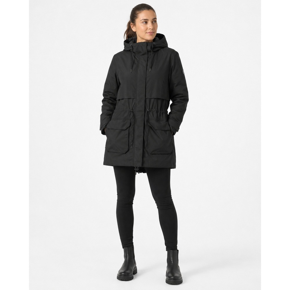 Helly Hansen Womens Boyne Insulated Parka 2.0 Black Waterproof Jacket 53836 S